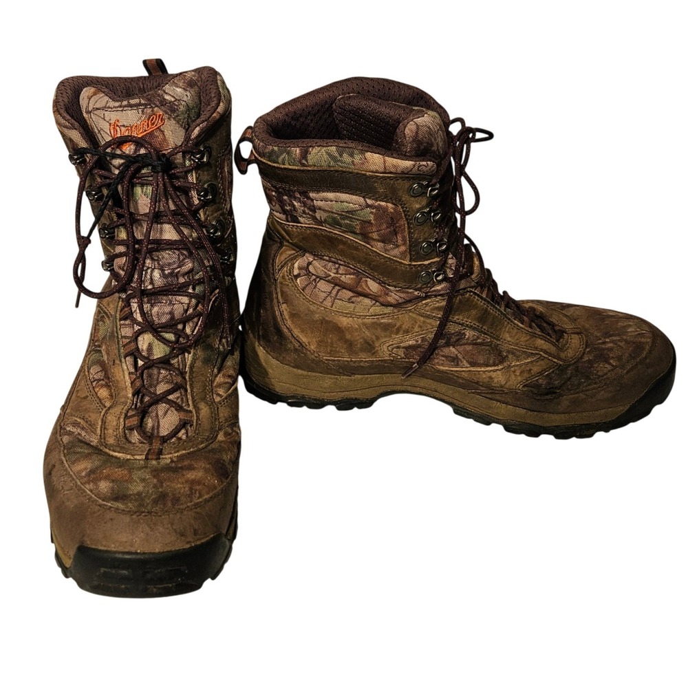 Danner High Ground‎ 8 Hunting Boots Mens 14 Brown Realtree Camo Gore-Tex 46222